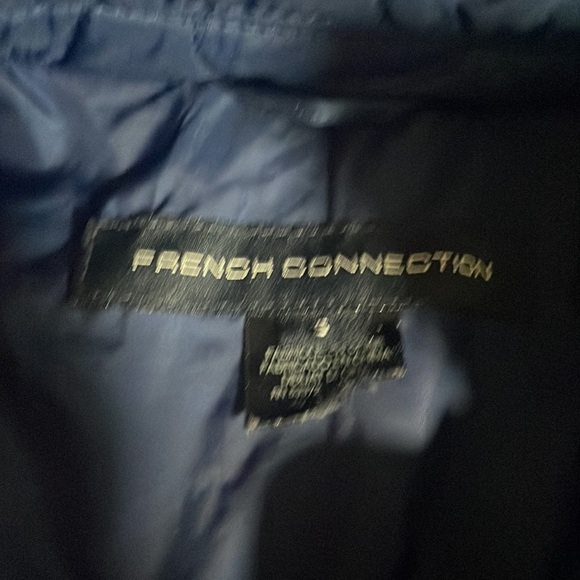French connection navy blue quilted jacket small - Picture 6 of 6